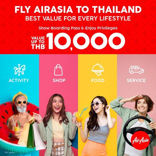 Exclusive AirAsia Boarding Pass Privileges Offer Up to 10,000 THB in Savings.