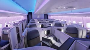Malaysia Airlines new A330neo aircraft Business Class Cabin.