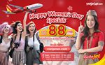 Thai Vietjet celebrates International Women's Day with flights from just THB 88