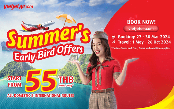 Fly High with Thai Vietjet’s Summer Early Birds!