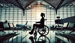 Accessible Airport wheelchair silhouette.