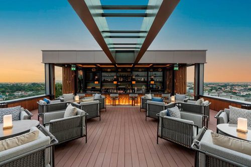 Meliá Chiang Mai's 360-degree rooftop bar dubbed MAI The Sky Bar.